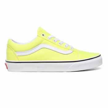 Damske Tenisky Vans Neon Old Skool Citrón/Biele VA38UVJDY